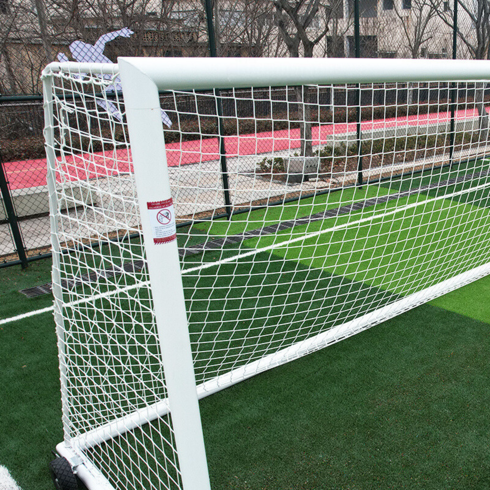 3m x 2m Cazna ALU110 Freestanding Futsal Soccer Goal [Single or Pair:: Single] [Wheel Options:: 360° Wheels]