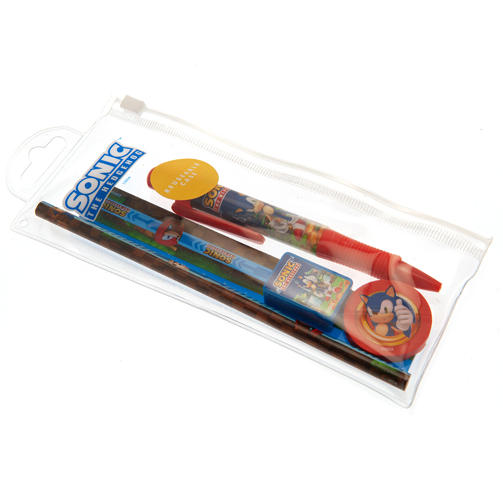 Sonic The Hedgehog 5pc Stationery Set