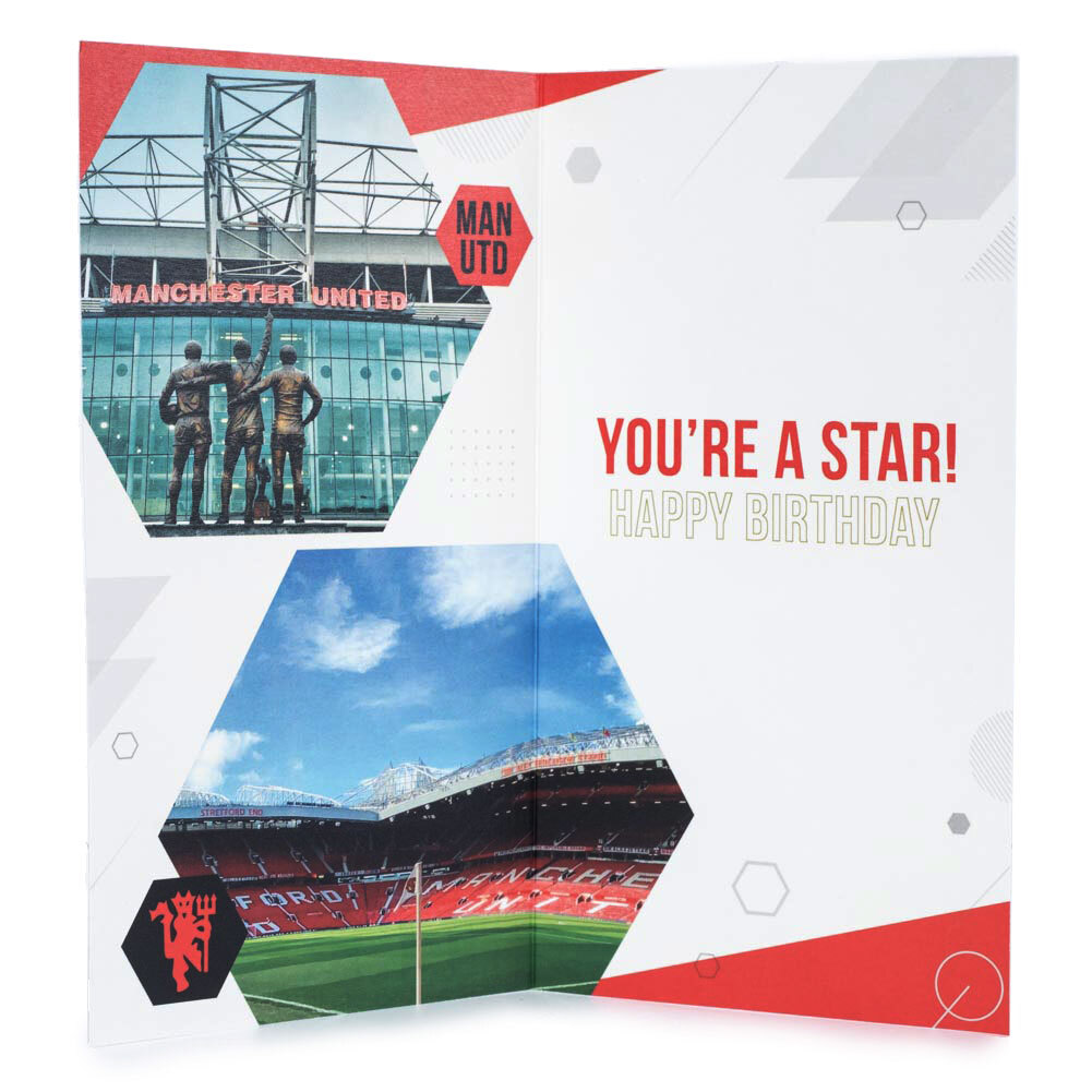 Manchester United FC Super Son Birthday Card