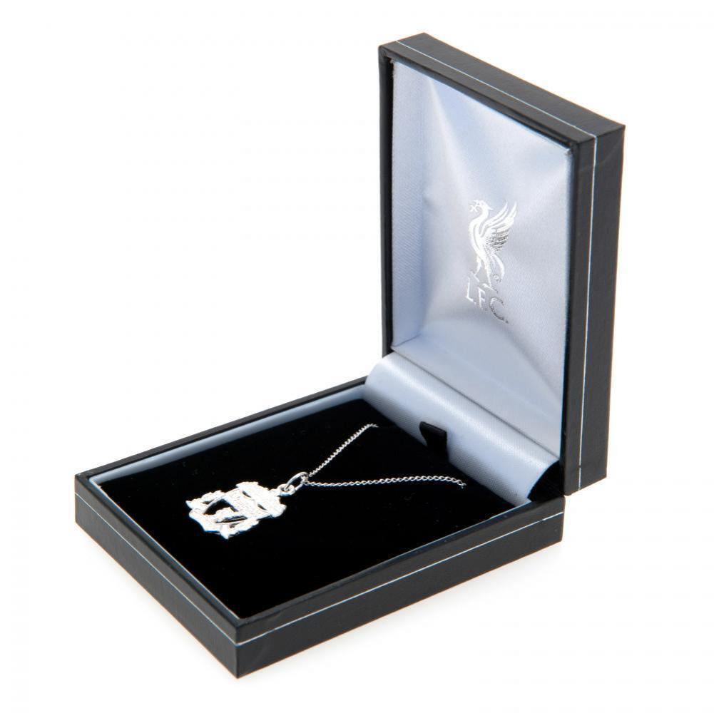 Liverpool FC Sterling Silver Pendant &amp; Chain CR