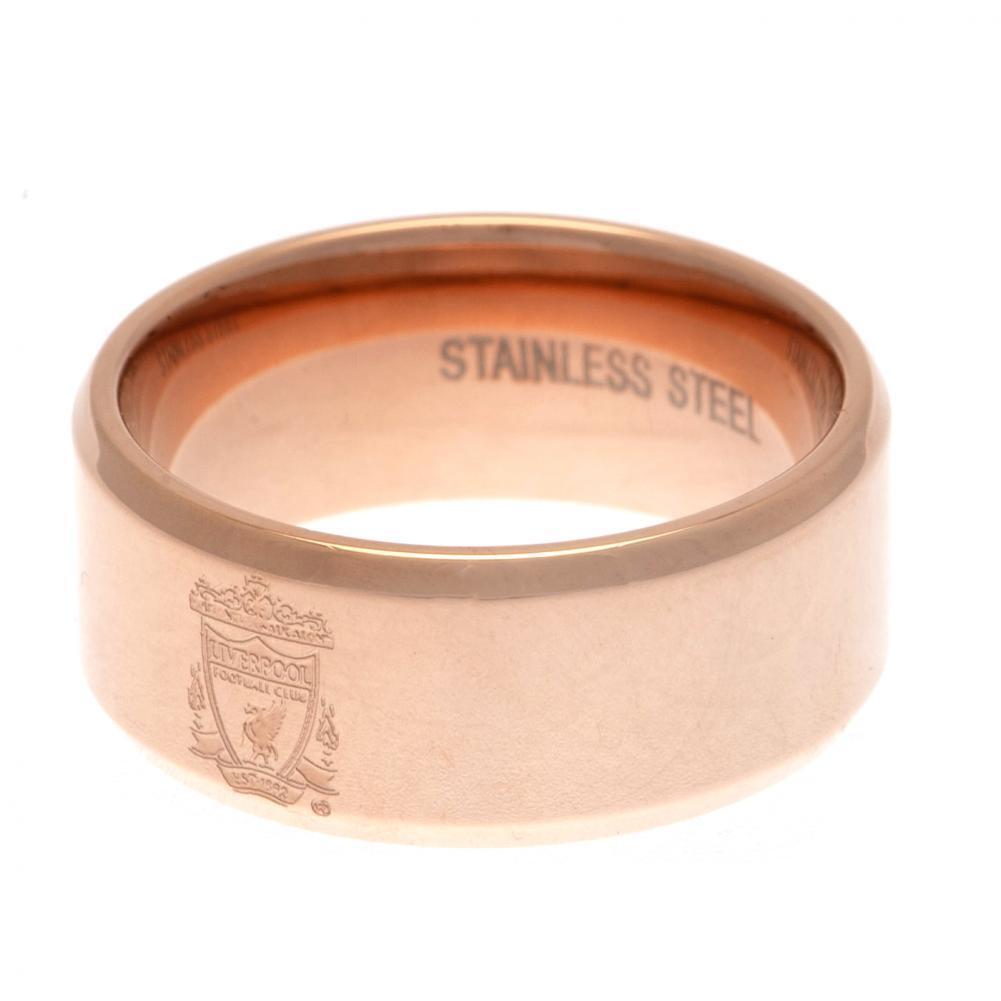 Liverpool FC Rose Gold Plated Ring Large