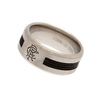 Rangers FC Black Inlay Ring