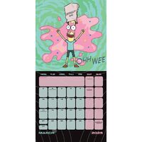 Rick And Morty Square Calendar 2025