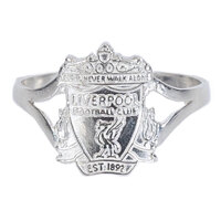 Liverpool FC Sterling Silver Split Shank Ring Small