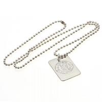 Chelsea FC Silver Plated Dog Tag &amp; Chain