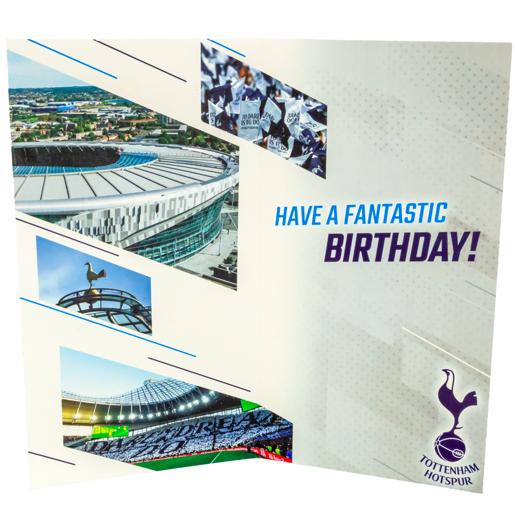 Tottenham Hotspur FC Personalised Birthday Card