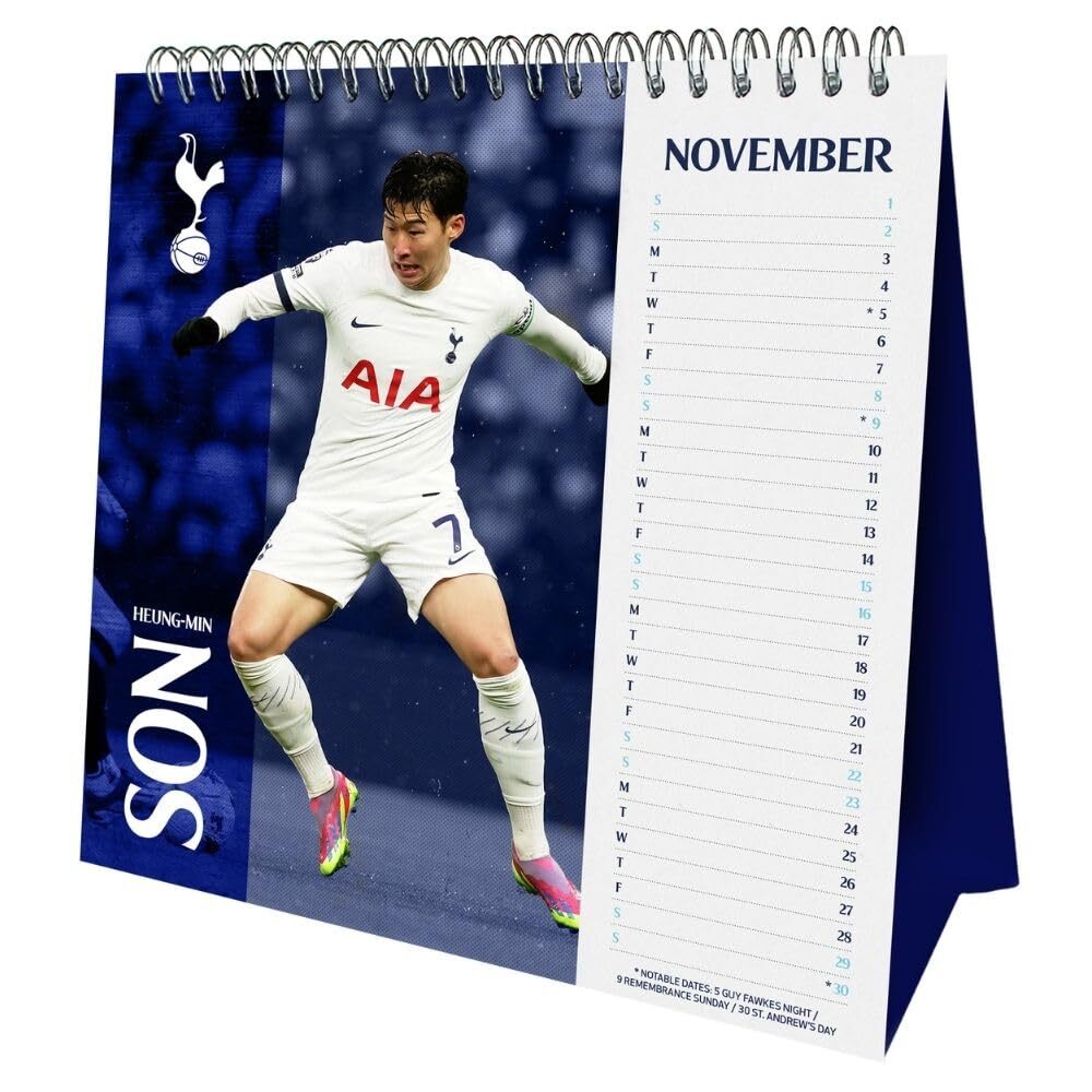 Tottenham Hotspur FC Desktop Calendar 2025