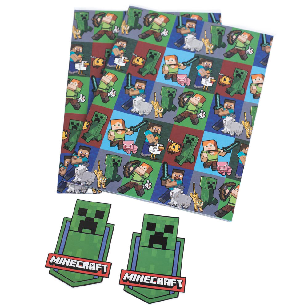 Minecraft Characters Gift Wrap