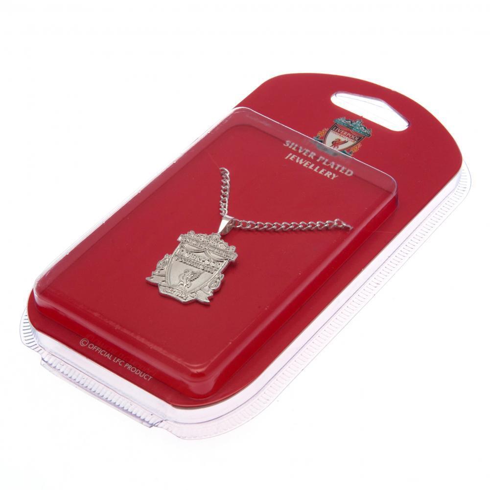 Liverpool FC Silver Plated Pendant &amp; Chain XL