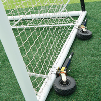 Cazna ALU110 Soccer Goal Wheels (LEVER AND 360° WHEELS) [Easy Lift Wheel Pack:: Set of 2 Wheels & Brackets] [Wheel Options:: Lever Wheels]