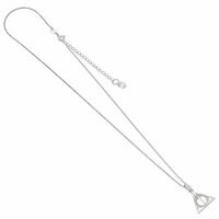 Harry Potter Sterling Silver Crystal Necklace Deathly Hallows