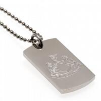 Newcastle United FC Engraved Dog Tag &amp; Chain