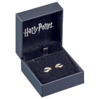 Harry Potter Sterling Silver Crystal Earrings Golden Snitch