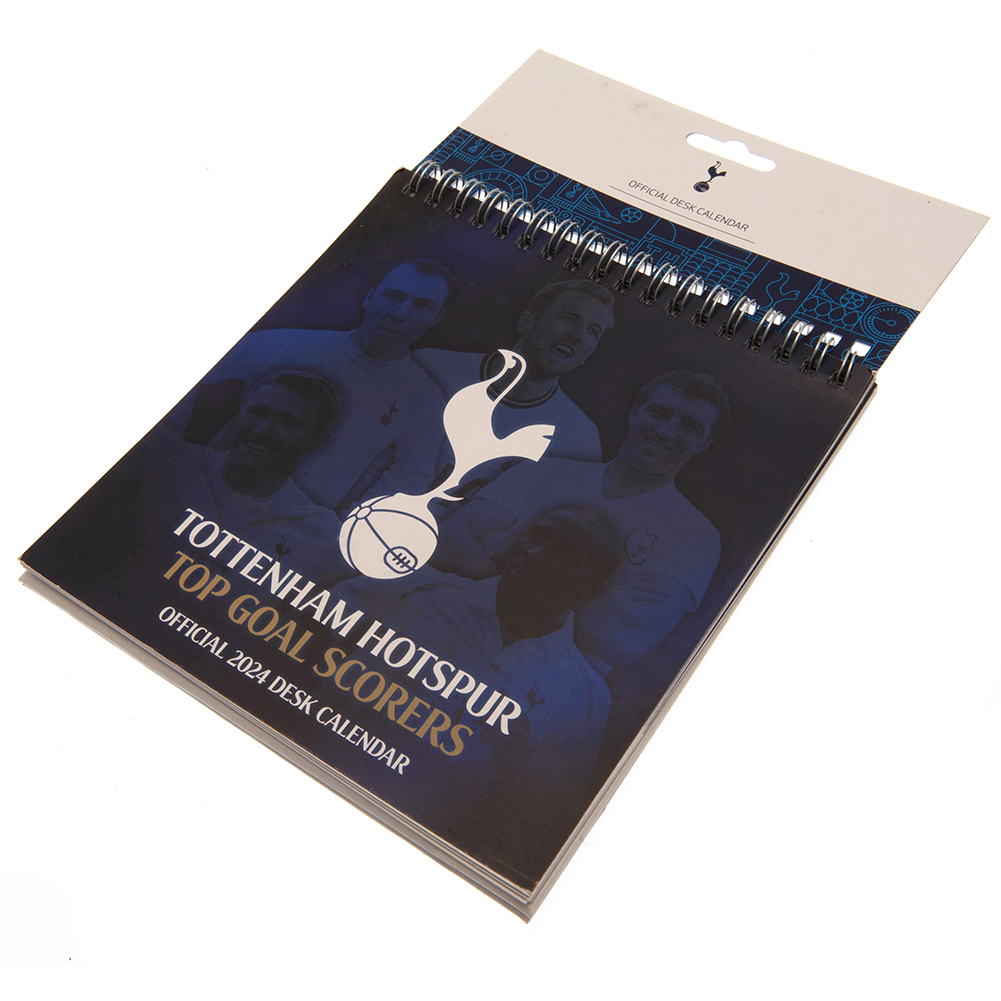 Tottenham Hotspur FC, Top Goal Scorers Easel Desk Calendar 2024