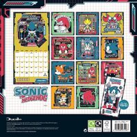 Sonic The Hedgehog Square Calendar 2025