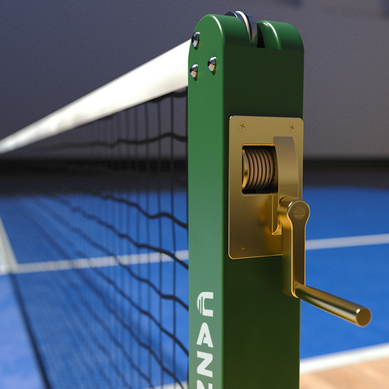 Cazna 080 Square Tennis Post [Ground Sockets Type:: With Ground Sockets]