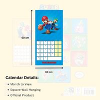 Super Mario Square Calendar 2025