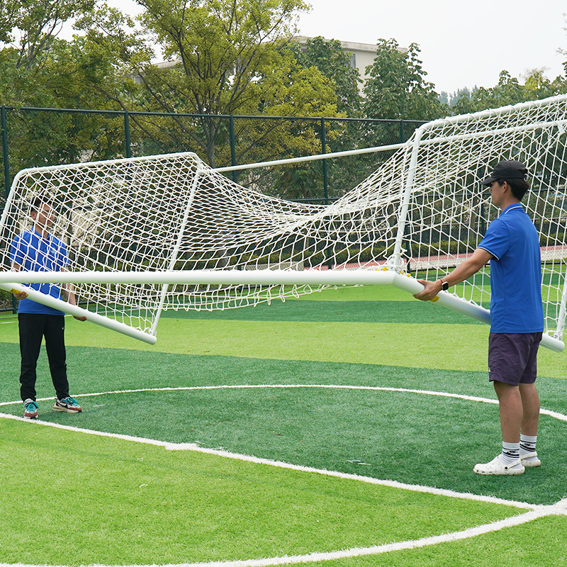 7.3m x 2.4m Cazna ALU60 Folding Soccer Goal [Single or Pair:: Single]