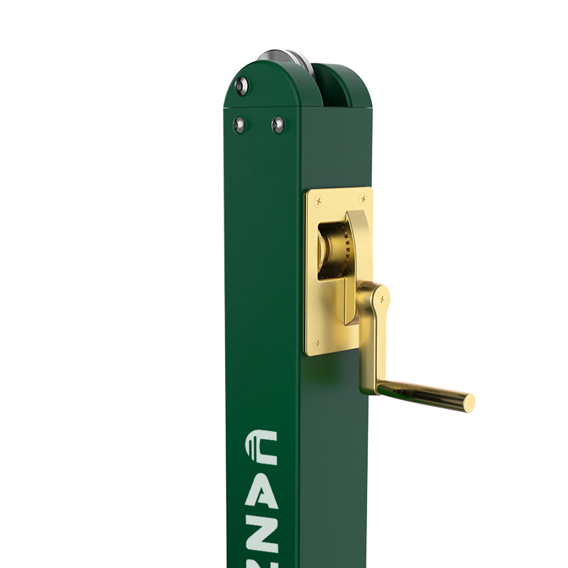 Cazna 080 Square Tennis Post [Ground Sockets Type:: With Ground Sockets]