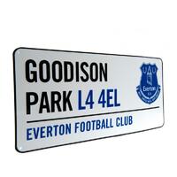 Everton FC  White Street Sign