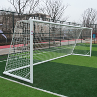 7.3m x 2.4m Cazna ALU110 Freestanding Soccer Goal [Single or Pair:: Single] [Wheel Options:: 360° Wheels] [Goal Weights:: With Weights]