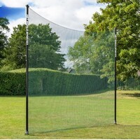 Pro Socketed STOP THAT BALL - Ball Stop Net & Posts [10/12/16ft High] [Net Height:: 10ft] [Net Length :: 20ft] [Net Type: Golf [High Impact] - 22mm]