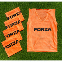 FORZA Pro Soccer Training Vests [5 - 15 Packs] [Colour: Orange] [Pack Size:: Pack of 5] [Size:: Adult L/XL]