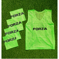 FORZA Pro Soccer Training Vests [5 - 15 Packs] [Colour: Green] [Pack Size:: Pack of 5] [Size:: Adult L/XL]