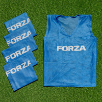 FORZA Pro Soccer Training Vests [5 - 15 Packs] [Colour: Blue] [Pack Size:: Pack of 5] [Size:: Adult L/XL]