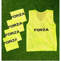 FORZA Pro Soccer Training Vests [5 - 15 Packs] [Colour: Yellow] [Pack Size:: Pack of 5] [Size:: Kids]