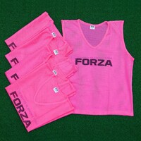 FORZA Pro Soccer Training Vests [5 - 15 Packs] [Colour: Pink] [Pack Size:: Pack of 5] [Size:: Adult S/M]