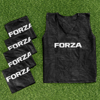 FORZA Pro Soccer Training Vests [5 - 15 Packs] [Colour: Black] [Pack Size:: Pack of 5] [Size:: Junior]