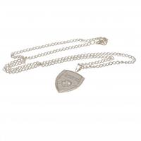 Arsenal FC Silver Plated Pendant &amp; Chain XL