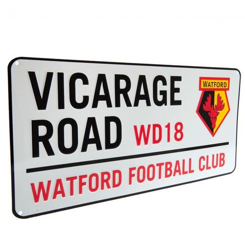 Watford FC White Street Sign