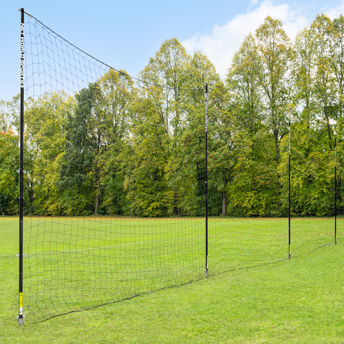 Pro Socketed STOP THAT BALL™ - Ball Stop Net & Posts [10/12/16ft High] [Net Height:: 10ft] [Net Length :: 20ft]