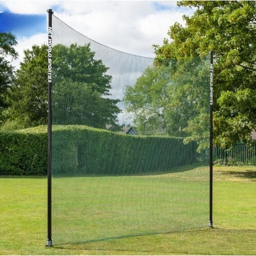 Pro Socketed STOP THAT BALL™ - Ball Stop Net & Posts [10/12/16ft High] [Net Height:: 12ft] [Net Length :: 40ft] [Net Type: Golf [Low Impact] - 28mm ]