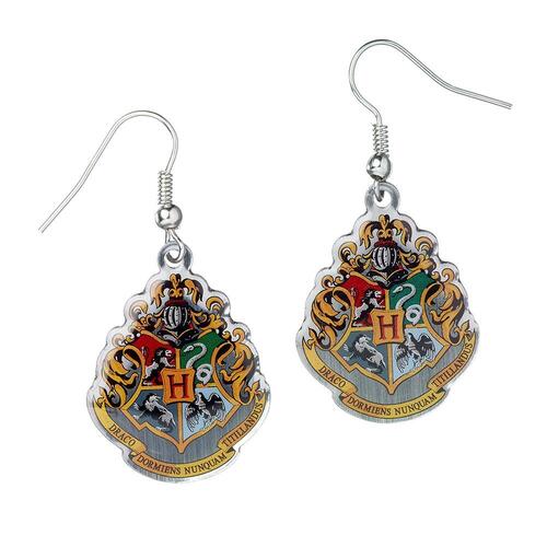 Harry Potter Silver Plated Earrings Hogwarts