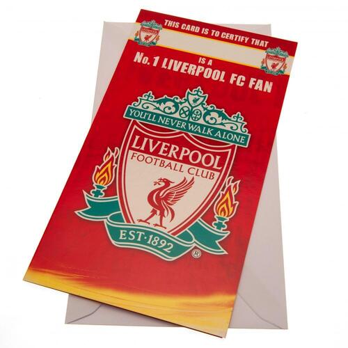 Liverpool FC Birthday Card No 1 Fan